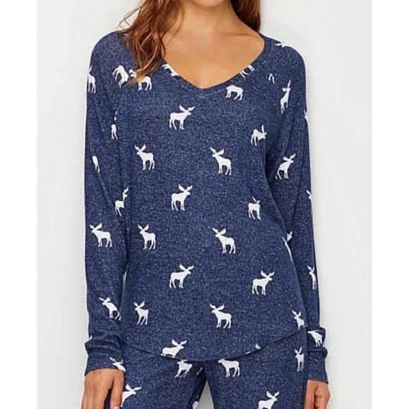 PJ Salvage Winter Escape Pajama Set Small Blue Lounge Set - Picture 7 of 7